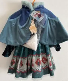 ディズニー　アナと雪の女王　ベビー ワンピース ケープ　２点セット90cm