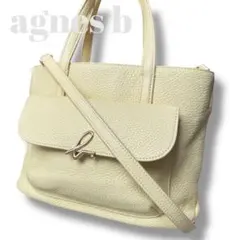 agnes b アニエスベー ショルダーバッグ トートバッグ 2way イエロー