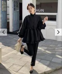 バースデーバッシュ JACQUARD FRILL A LINE TOP - メルカリ