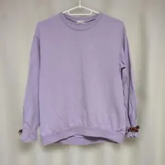 branshes ☆ラベンダー スウェットトレーナー 150☆薄紫色 リボン
