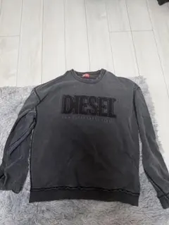 DIESEL スウェット ヴィンテージ加工 ブラックのサムネイル