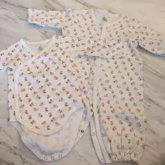 PETIT BATEAU オーガニックコットンロンパースセット