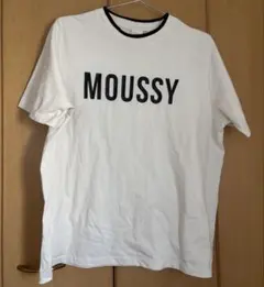 【MOUSSY】Tシャツ 半袖 ロゴプリント ホワイトのサムネイル