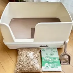 ユニチャーム デオトイレ 快適ワイド 本体セット（猫砂・おしっこ検査キット付)のサムネイル