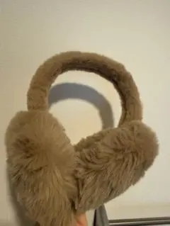 ベージュファー耳あて・イヤーマフ