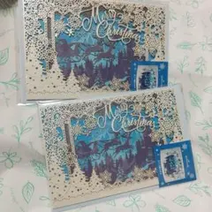 レーザー加工 立体 メッセージカード クリスマス