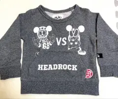 HEADROCK ミッキー トレーナー 110cm グレー