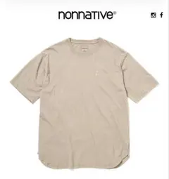nonnative Tシャツ 刺繍ロゴ ベージュのサムネイル