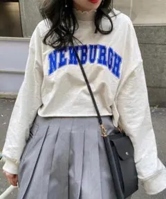 INGNI クロップド丈　スウェット グレー　中学生　ジュニア