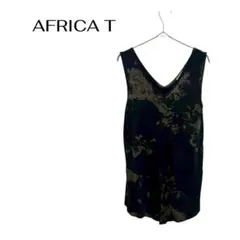 B0779AFRICA T ノースリーブ ブラウス綿　リゾート旅行　ギャルのサムネイル
