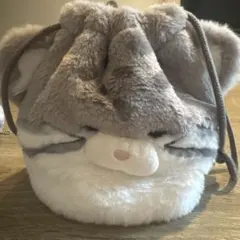 マヌルネコ巾着袋