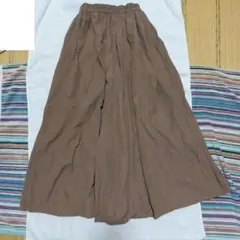 ガウチョパンツ　スカンツ　ロングスカートみたいなキュロット　M