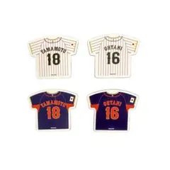 ★激安　WBC 侍ジャパン　山本由伸18番 大谷翔平16番 防水ステッカー4枚