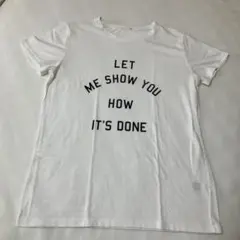 ロゴプリント 半袖Tシャツ ホワイト レディース XL