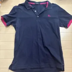 BURBERRY BLACK LABEL 半袖ポロシャツ サイズ3 ネイビー