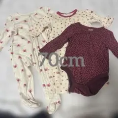 女の子　ロンパース　まとめ売り3点セット ミキハウス、GAP 長袖