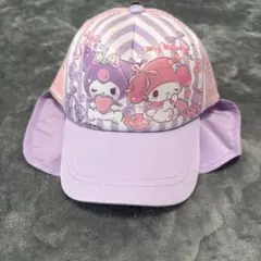 新品タグ付き　マイメロディ クロミ日よけ付きメッシュキャップ 帽子54センチ