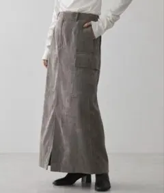 コーデュロイサイドポケットタイトスカート