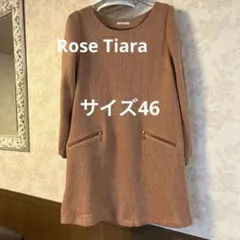 美品　大きいサイズ46 ローズティアラ　ゆったりチュニック
