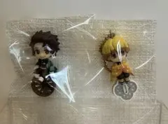 【鬼滅の刃】竈門炭治郎＋我妻善逸セット　マスコットキーホルダー　《食玩》
