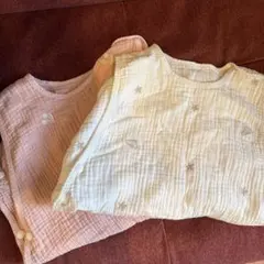 Hugmuu 4重ガーゼスリーパー2枚セットS(0歳〜1歳6ヶ月頃)