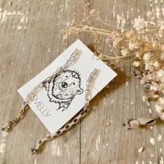 SMELLY シルバー チェーン イヤリング