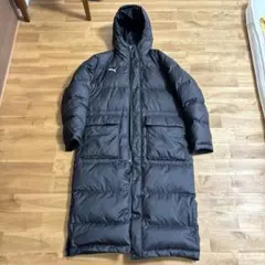PUMA ブラック ベンチコート　ロング