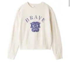 SNIDEL スナイデル モチーフジャガードニットプルオーバー アイボリー