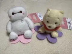 ディズニー ミルキーボア ベイマックス プーさん お花にちょこん マスコット