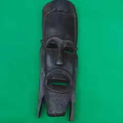 アフリカ 木彫り 仮面 マサイスタイル 壁掛け 民族工芸 ケニア 高さ約35cm アフリカ 木彫り 仮面 マサイスタイル 壁掛け 民族工芸 ケニア 高さ約
