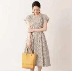 極美品 マッキントッシュフィロソフィー リバティ ボウタイ ワンピース