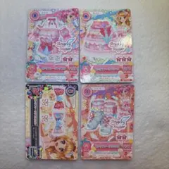 アイカツカード　大空あかり、天羽まどか　ピンクファータコーデ