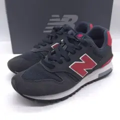 new balance ニューバランス スニーカー 25cm ネイビー