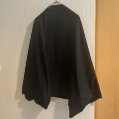 無印良品　ブラックカーディガン 140×35cm