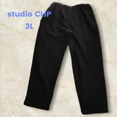 【みんなのリクエストパンツ】柔らかストレッチテーパード 3L ブラック