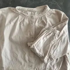 【SM2】サマンサモスモスベージュ 長袖 ボタン付きシャツ