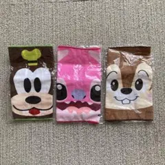 ディズニーキャラクター ミニタオル 3枚セット