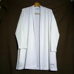 ケイパ【M】レディース ロングカーディガン メッシュ ホワイト 薄手