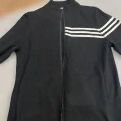 adidas ブラック カーディガン S