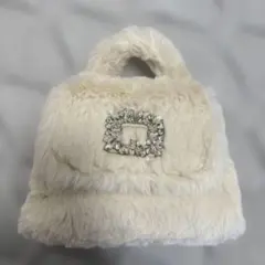 F/CE】エフシーイー ファー ラッピングハンドル トートバッグ ボア素材