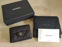 新品未使用　正規品CHANEL　ナノウォレット★シャネル三つ折りミニ財布