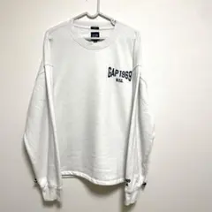 GAP ロゴ刺繍　スウェット　ホワイト　Mサイズ