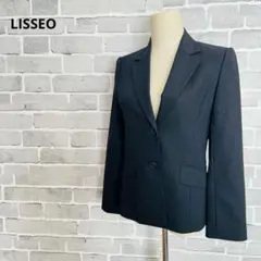 LISSEO リセオ テーラードジャケット 2ボタン 紺ブレ 通勤 B983