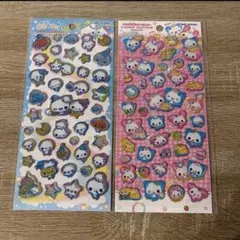 キャンディグリッターステッカー　2枚セット
