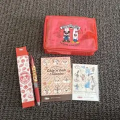 ディズニーキャラクターポーチ・文房具セット