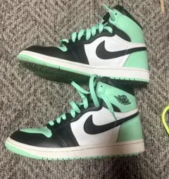 Nike Air Jordan 1 ブラック/ミント　ハイカット
