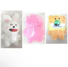 たべっ子どうぶつ　一番くじ　B賞　らいおん　うさぎ　かば　ふわふわぬいぐるみ