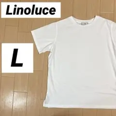 【Linoluce】しまむら 半袖 白Tシャツ Lサイズ スリット入りのサムネイル