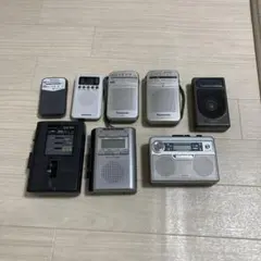 ラジカセ　ポータブルラジオ 8台セット AM/FM まとめ売り 昭和レトロ