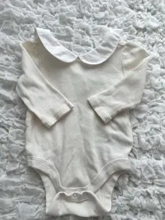 baby GAP アイボリー 襟付きロンパース 3-6ヶ月